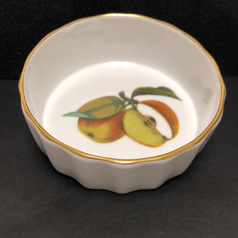 Vintage Royal Worcester Quiche Dish in Evesham Gold Pattern